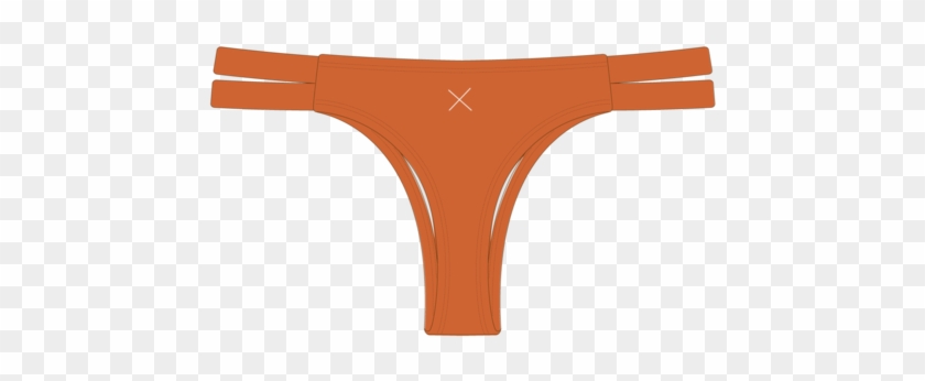 Burnt Orange Dual Strap Bottom Ii - Blue #1249615