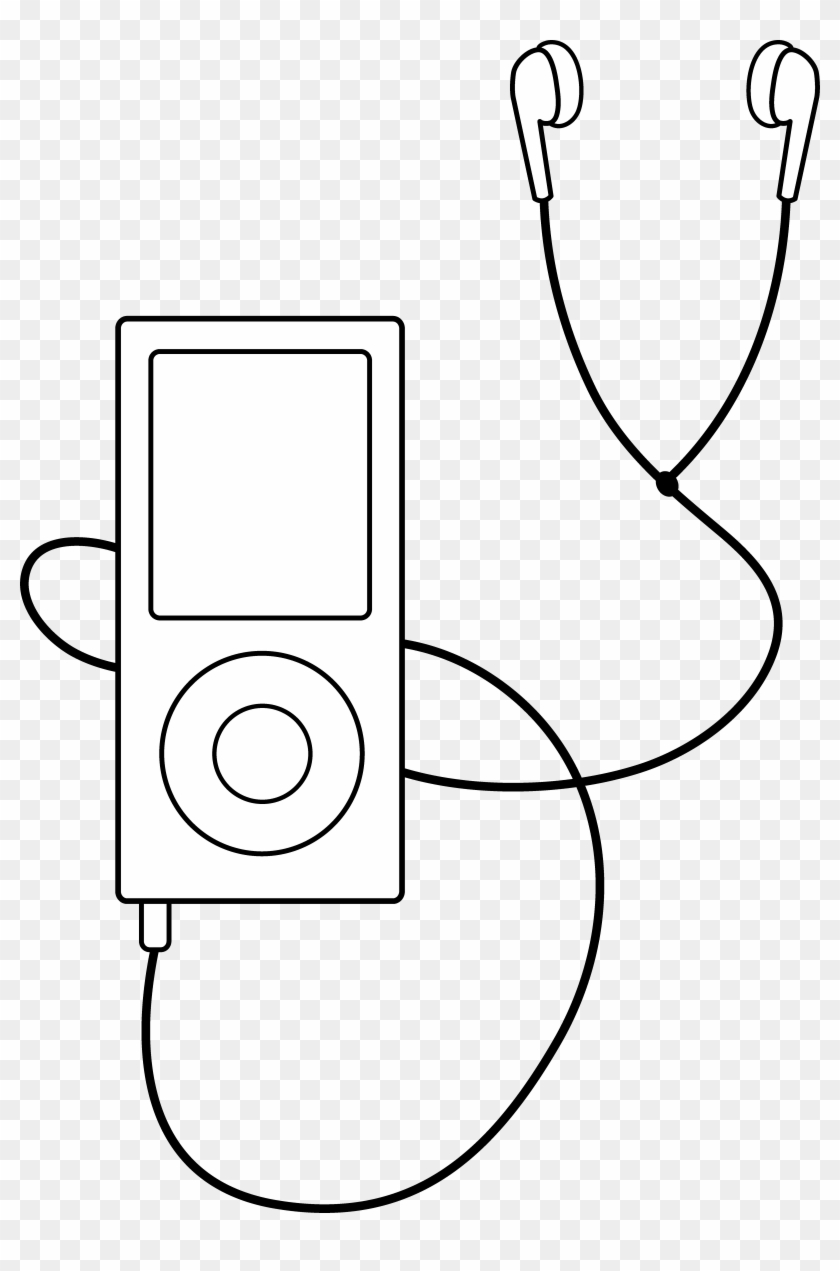 Headphones Clipart Head Phone - Mp3 Player Clip Art #1249927