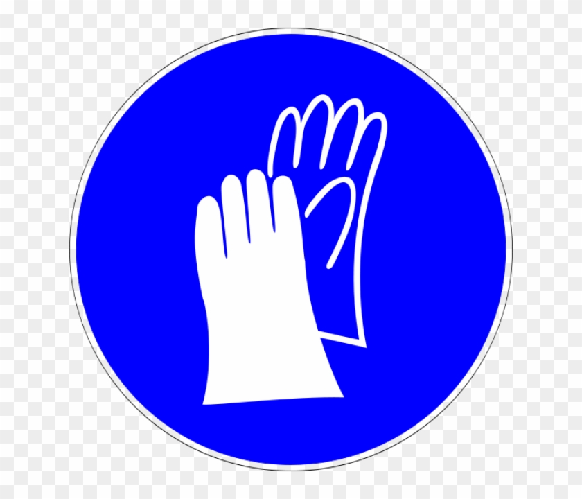 Glove Clipart Lab Safety - Safety Hand Gloves Sign #1249952