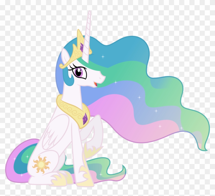 Princess Celestia Sitting Down By 90sigm - Princess Celestia Sitting #1249989