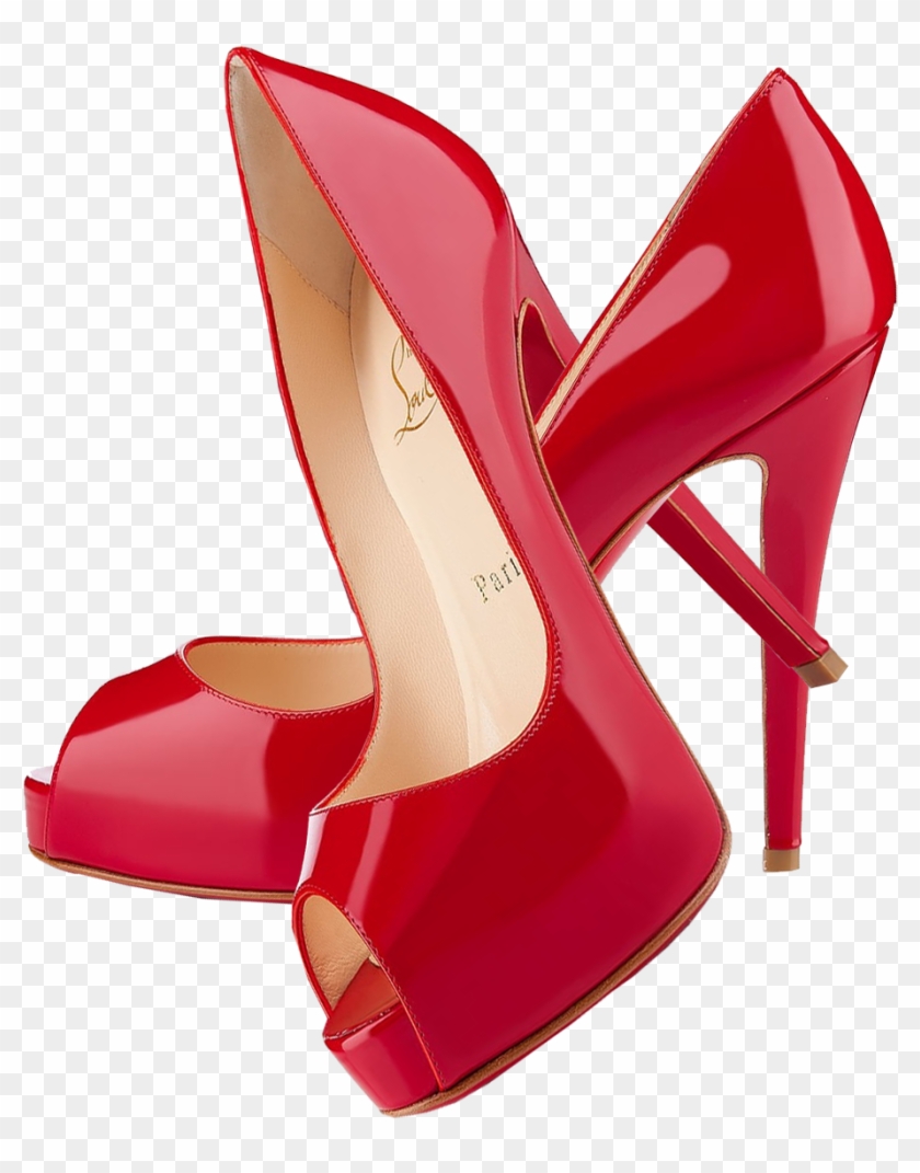 all red louboutin heels