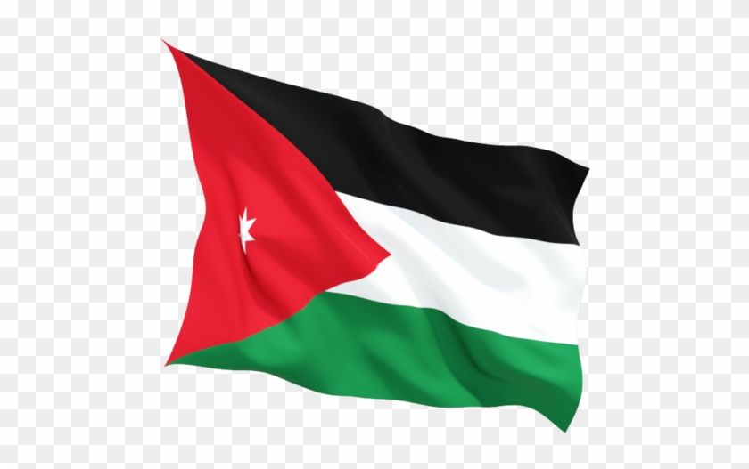 Illustration Of Flag Of Jordan - Jordan Flag Png #1250021