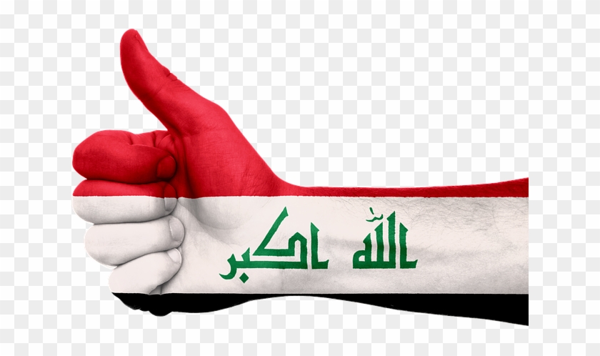 Iraq, Flag, Hand, Symbol, National - Iraq Flag Png #1250083