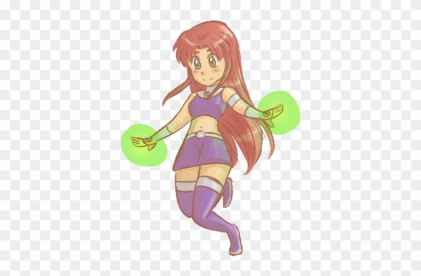 Starfire From Ans Animated Cartoon Decals By Me Flickr - Teen Titans Starfire Gif Moving #1250091