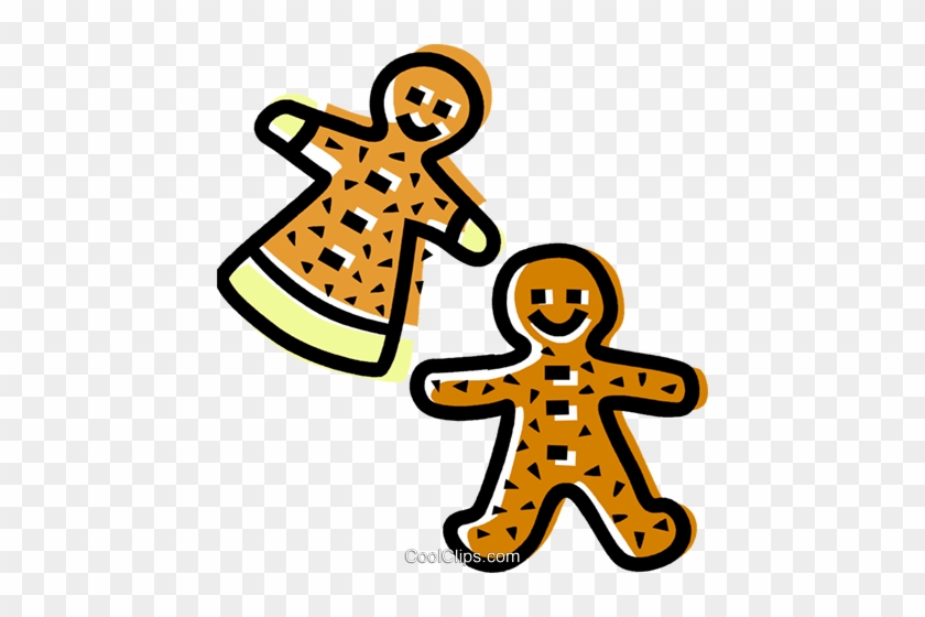 Gingerbread Cookies Royalty Free Vector Clip Art Illustration - Gingerbread Cookies Royalty Free Vector Clip Art Illustration #1250110