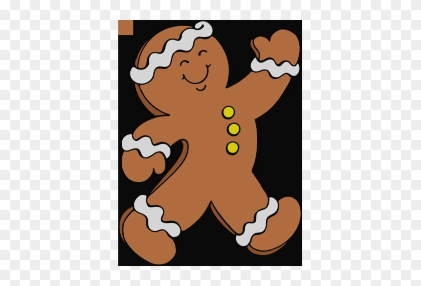 Gingerbread Man Book Free Clipart Gingerbread Man Characters - Running Gingerbread Man Clipart #1250115