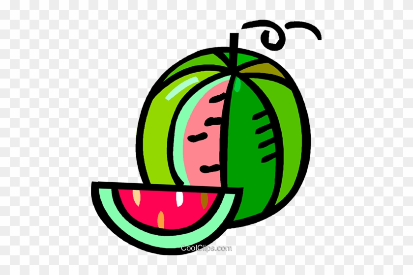 Watermelon With A Piece Cut Out Of It Royalty Free - Szorzótábla #1250190