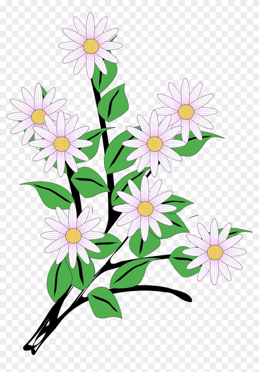Flowers Bunch Spring Blooms Png Image - Bundle Of Flowers Clipart #1250246