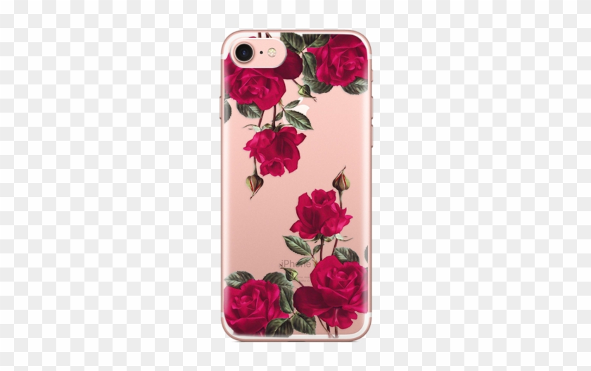  Funda de teléfono con diseño de flores rosas