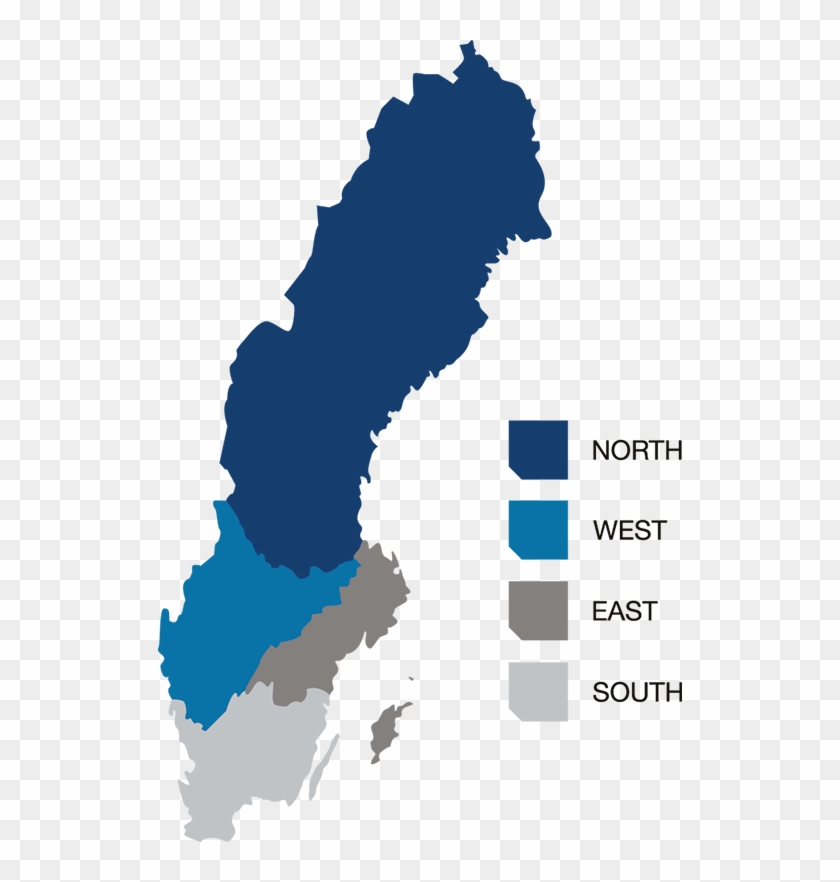 Sweden Map Clip Art - Sweden #1250816