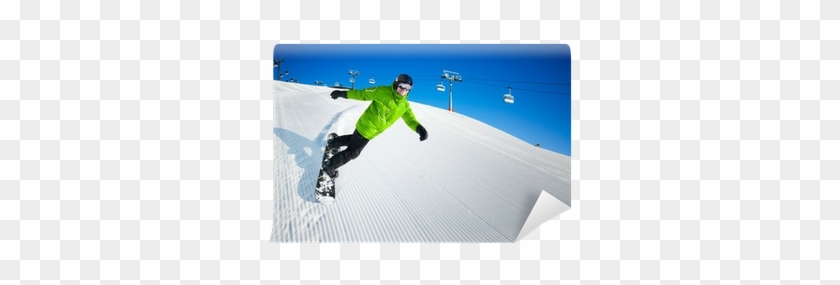 Snowboarder On Pise In High Mountains Wall Mural • - Freeride #1250837