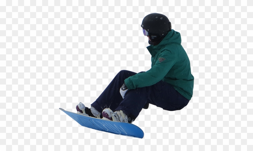 A Snowboarder Resting On The Slopes - Snowboarding #1250865
