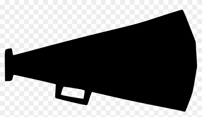 Bullhorn Png - Black And White Megaphone Clipart #1250884