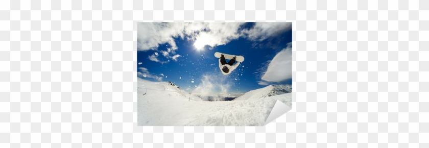 Vinilo Pixerstick Snowboarder Irse Salto Haciendo Un - Jp London Md3a065 8.5-feet High By 10.5-feet Wide Removable #1250903