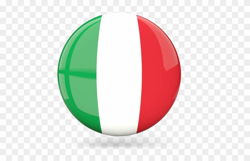 Italy Glossy Round Icon - Italy Flag Round Icon #1251072