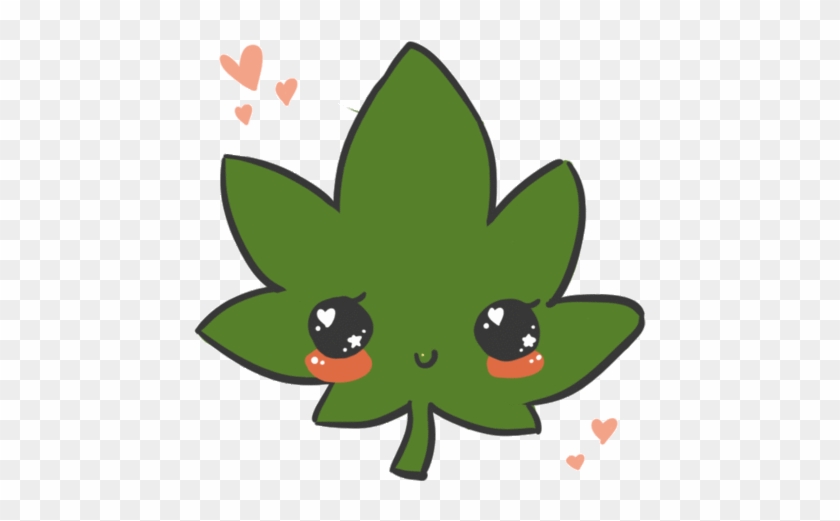 Animated Cute Marijuana Pot Leaf - Cute Weed Leaf #1251395