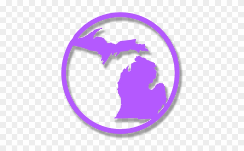 Michigan Circle - Map Of Michigan #1251556