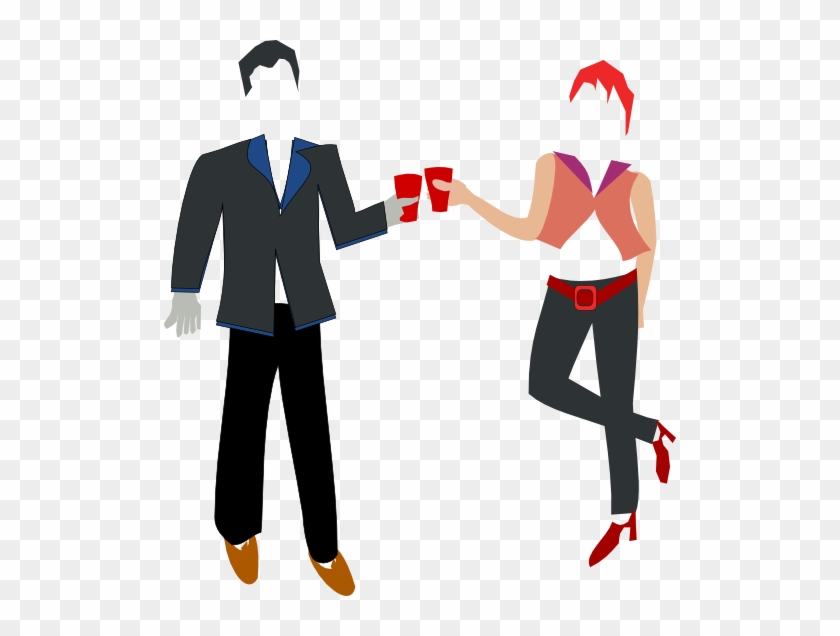 Tea For Two In The Street Clipart - Ropa Hombre Y Mujer Png #1251716