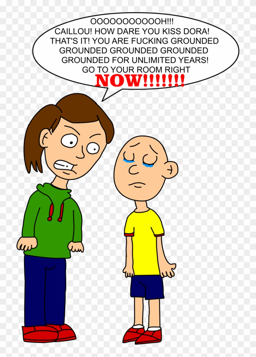 My Drawing Of Caillou Gets Grounded By Bartsimpsonfan2015 - You Are Grounded Grounded Grounded #1251897