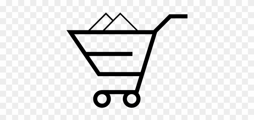 Grocery Shop Cart Vector - Shopping Cart #1252255