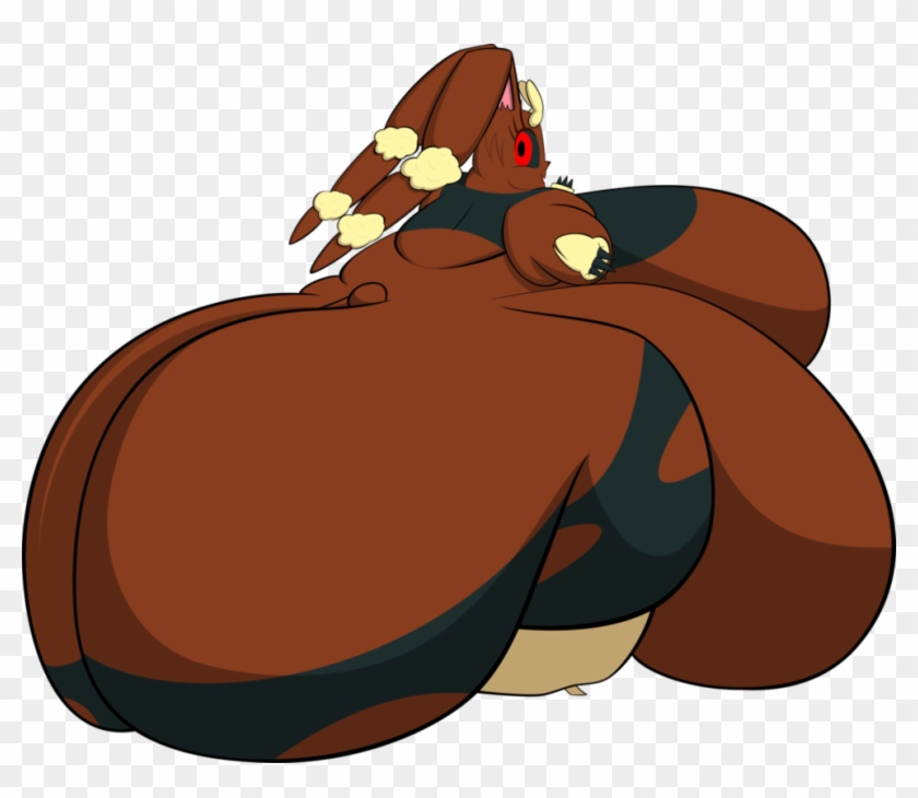 Very Very Fat Mega Lopunny By Kaeetayel - Cartoon #1252339