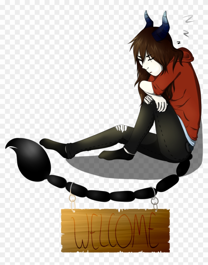 Tired Demon By X Jayleigh X - Cartoon #1252359