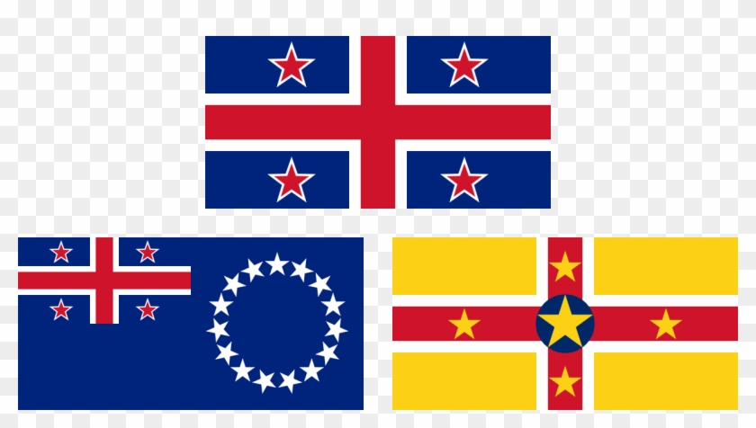 Flag Icons Of Niue - Cook Islands And Niue #1252368