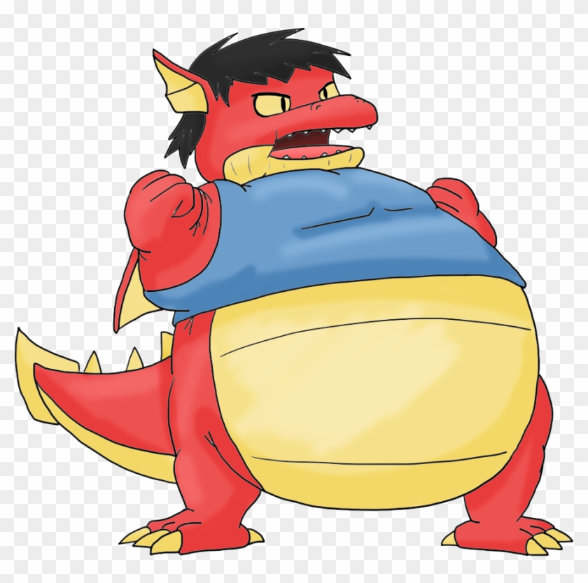 Dan The Fat Red Dragon By Capo16 By Juacoproductionsarts - Fat Red Dragon #1252376