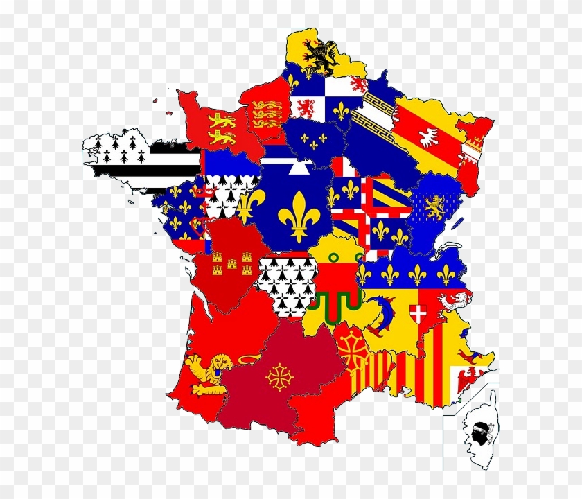 Flag Map By Britannialoyalist - Regional Flags Of France #1252490