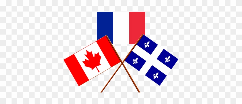 Flag Of Canada, Quebec And France - Canada And Quebec Flags #1252521