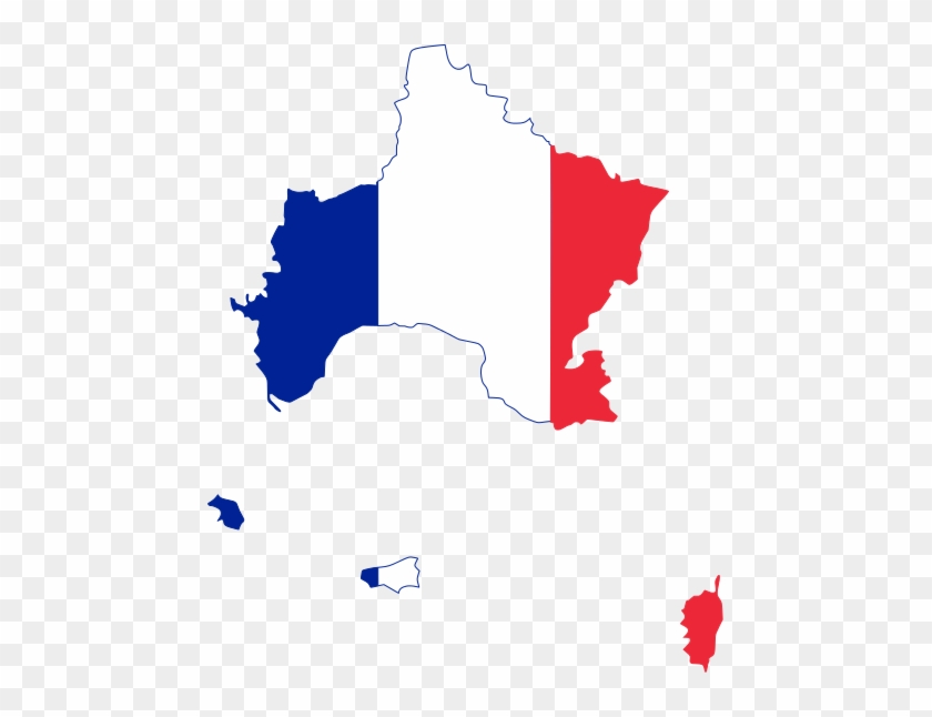 Flag-map Of France - France Without Occitania #1252554