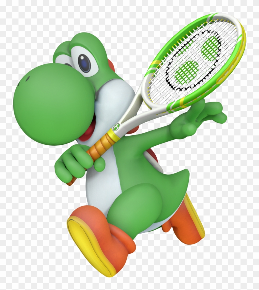 Yoshi Tennis Render By Nintega-dario - Yoshi Tennis #1252675