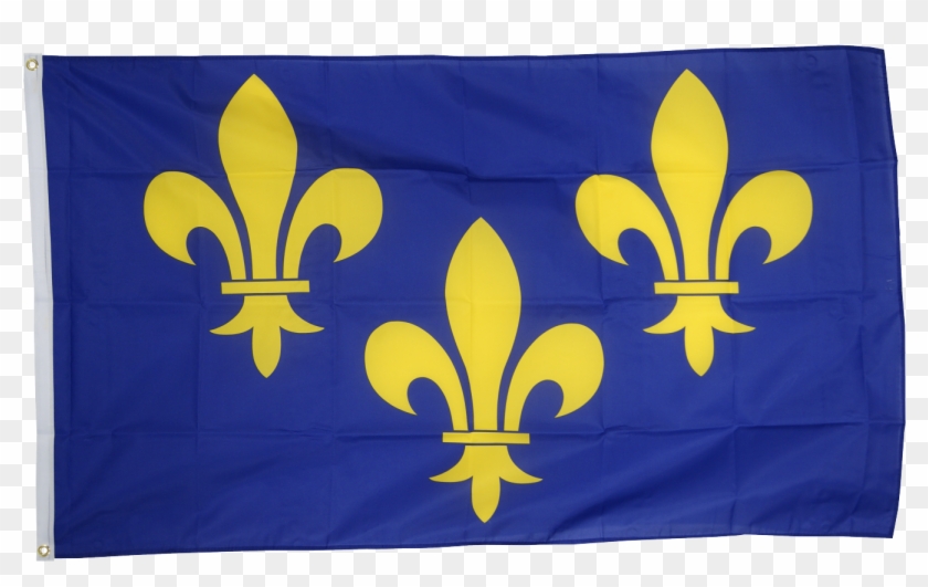 France Île De France Coat Of Arms With Lily Flag - Berry #1252681