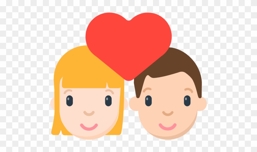 Couple With Heart Emoji - Emoji Casal #1252761