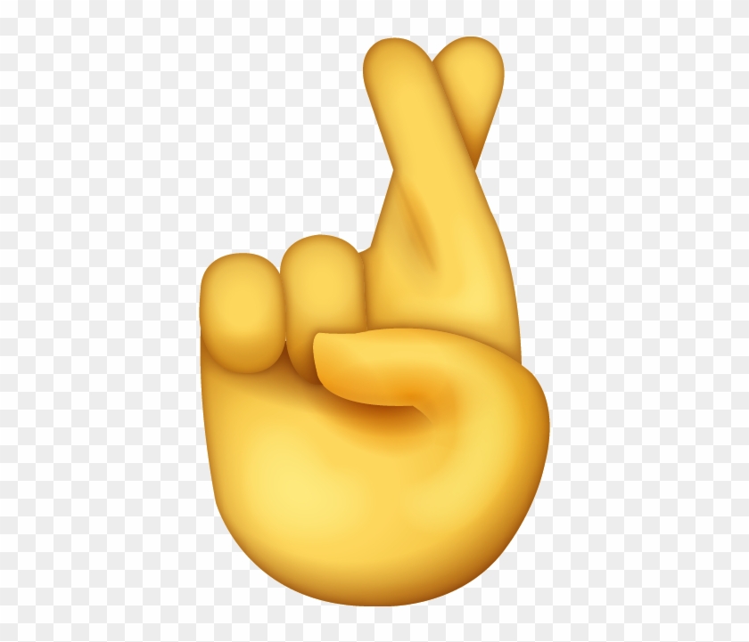 Hand Emoji Clipart Fire Emoji - Cross Finger Emoji Png #1252797