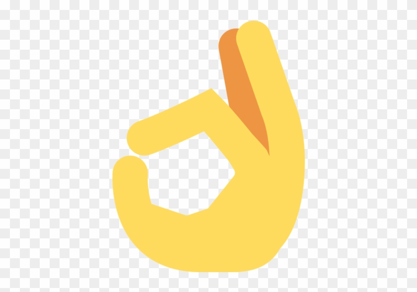 Hand Emoji Clipart Fire Emoji - Twitter Ok Hand Emoji #1252799