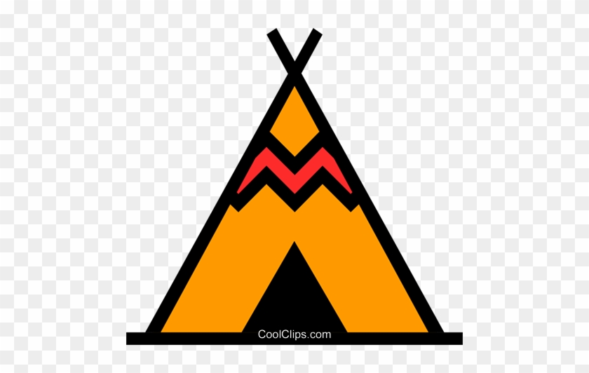 Teepee Royalty Free Vector Clip Art Illustration - Clip Art #1252860