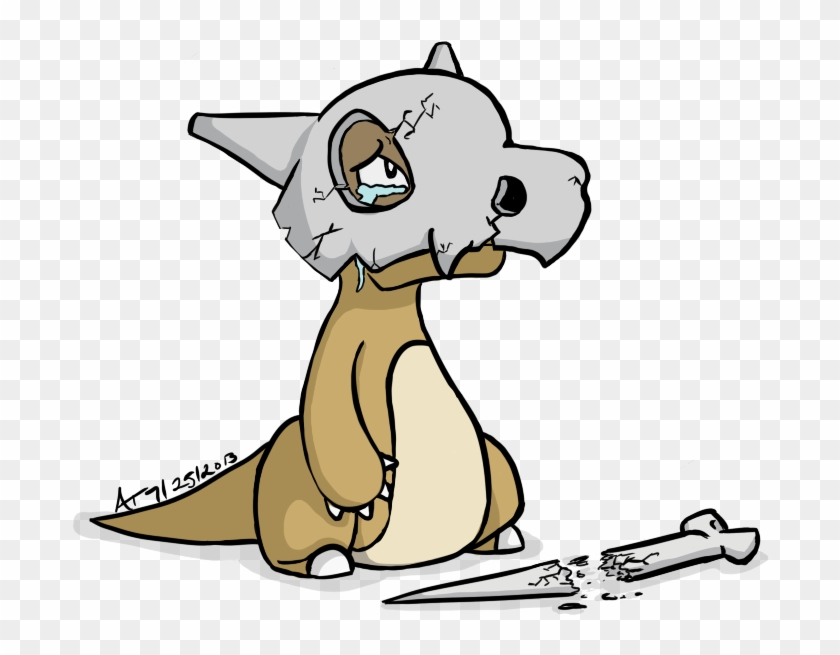 Cubone Broke His Bone By Pokemonfan-artist - Pokemon Bone #1252882