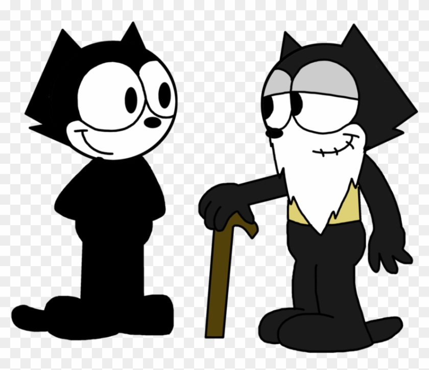 Felix With His Grandfather By Marcospower1996 - Cartoon #1252928