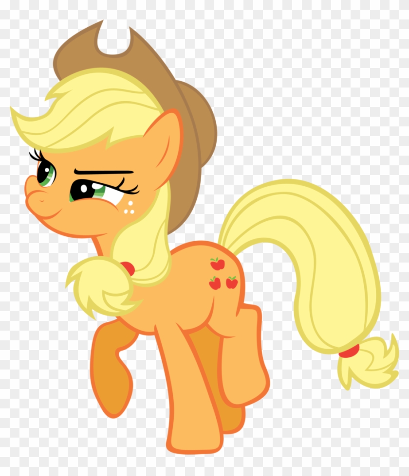 Applejack Eating An Apple By - My Little Pony La Magia #1252941