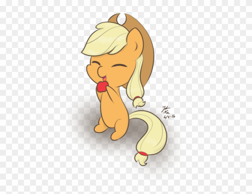Applejack Eats An Apple By Noxdrachen - Applejack #1252972
