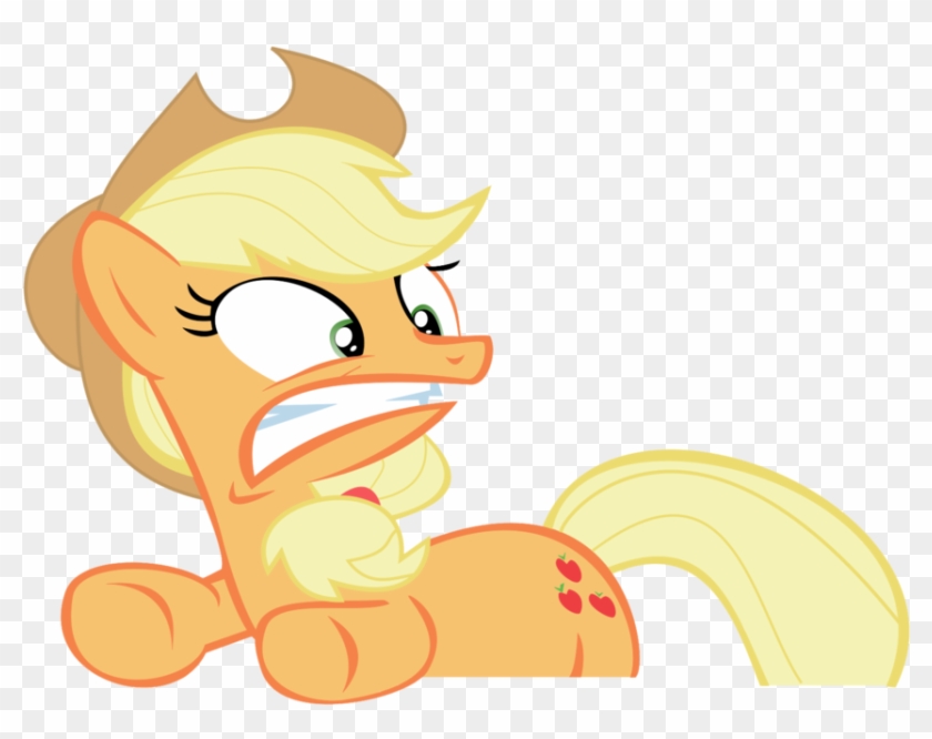 Scared Applejack Vector By Supermanxdlolol - Mlp Applejack Scared #1252985