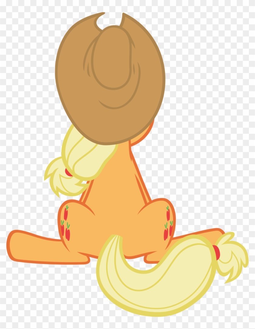 Sitting Applejack Vector By Scrimpeh - Applejack #1252986