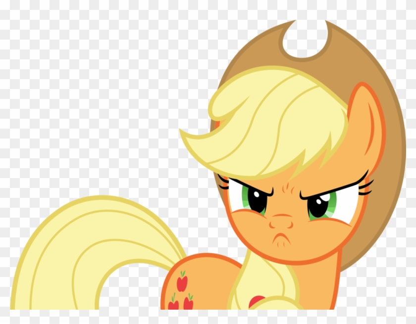 Vector - Mlp Applejack Angry #1253002