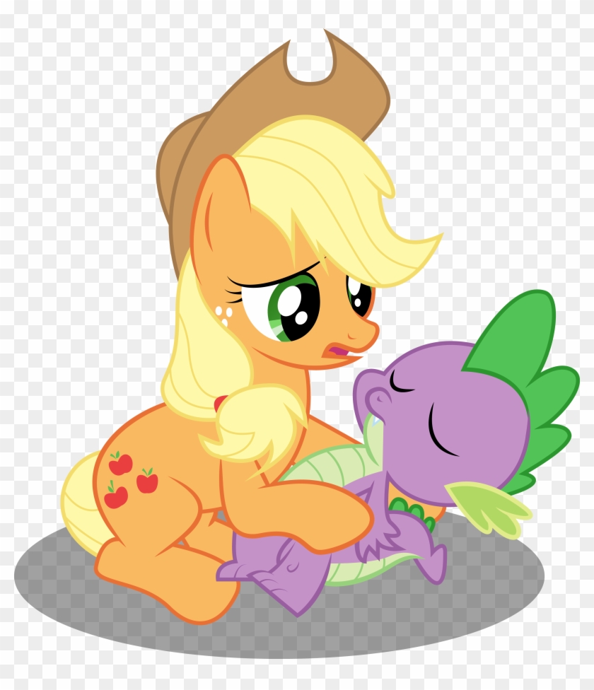 Applejack And Spike By Paulysentry Applejack And Spike - My Little Pony Apple Jacks Et Spike #1253021