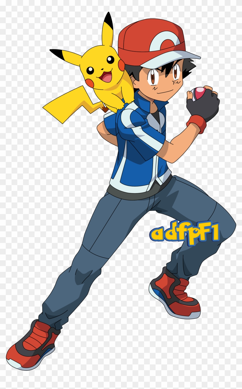 Ash Y Pikachu (01) By Adfpf1 - Pokemon X And Y Ash #1253032