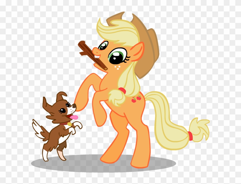 Mlp Pets-applejack And Winona By Crystaltiger52 - My Little Pony Applejack And Dog #1253030