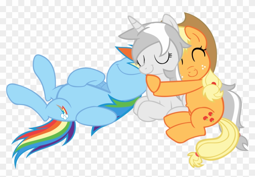Commission Mlp Cuddling - My Little Pony Cuddling #1253047