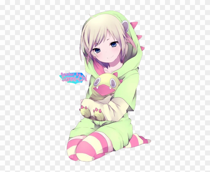 Render - Cute Anime Girl In A Onesie #1253081