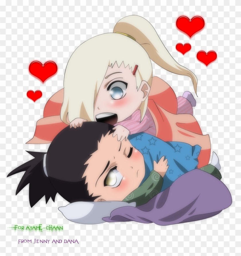 Anime - Shikamaru And Ino Chibi #1253099